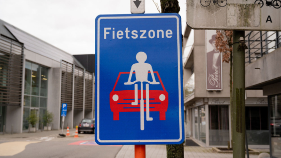 Verkeersbord fietszone